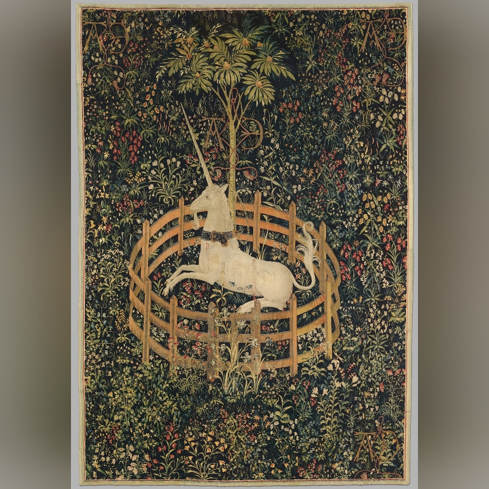 The Unicorn in Captivity (from the Unicorn Tapestries) Art Print 8.5×11